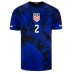 United States Sergino Dest #2 Replica Away Shirt World Cup 2022 Short Sleeve